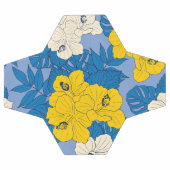ハイビスカスの花葉と サッカーボール (フラット)
