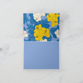 ハイビスカスの花葉と サンキューカード (内部)