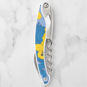 ハイビスカスの花葉と ソムリエナイフ (裏面)