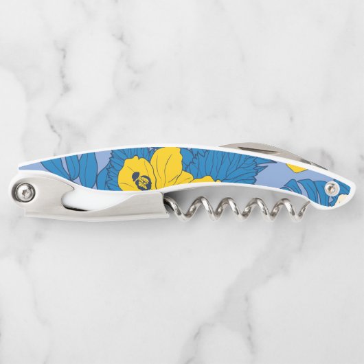 ハイビスカスの花葉と ソムリエナイフ (正面)