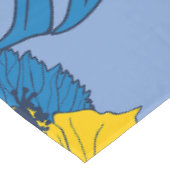 ハイビスカスの花葉と テーブルクロス (アングル)