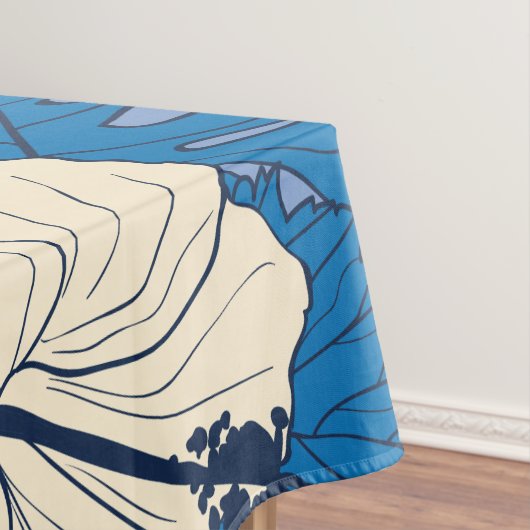 ハイビスカスの花葉と テーブルクロス (インサイチュ)