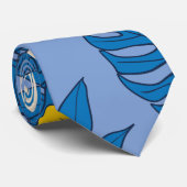 ハイビスカスの花葉と ネクタイ (ロール)