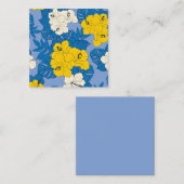 ハイビスカスの花葉と ノートカード (正面/裏面)