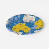 ハイビスカスの花葉と ペーパープレート (アングル)