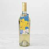 ハイビスカスの花葉と ボトルネックタグ (ボトル)