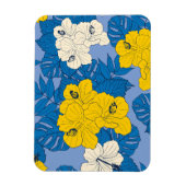 ハイビスカスの花葉と マグネット (縦)