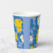 ハイビスカスの花葉と 紙コップ (右)