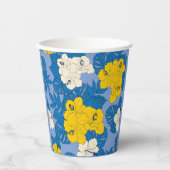 ハイビスカスの花葉と 紙コップ (正面)