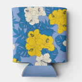 ハイビスカスの花葉と 缶クーラー (裏面)