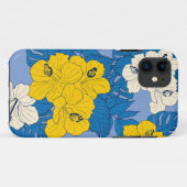 ハイビスカスの花葉と Case-Mate iPhoneケース (裏面(横))