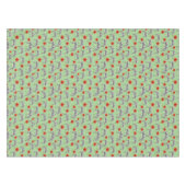 ハイビスカスの花間のシマウマ テーブルクロス (正面(横))