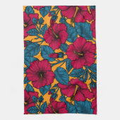 ハイビスカスの花 キッチンタオル (縦)