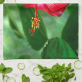 ハイビスカスの花 キッチンタオル (折り畳み)