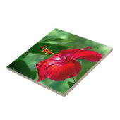 ハイビスカスの花 タイル (側面)