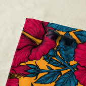 ハイビスカスの花 ビーチタオル (インサイチュ)