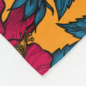 ハイビスカスの花 フリースブランケット (角)