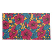 ハイビスカスの花 枕カバー (裏面-左)