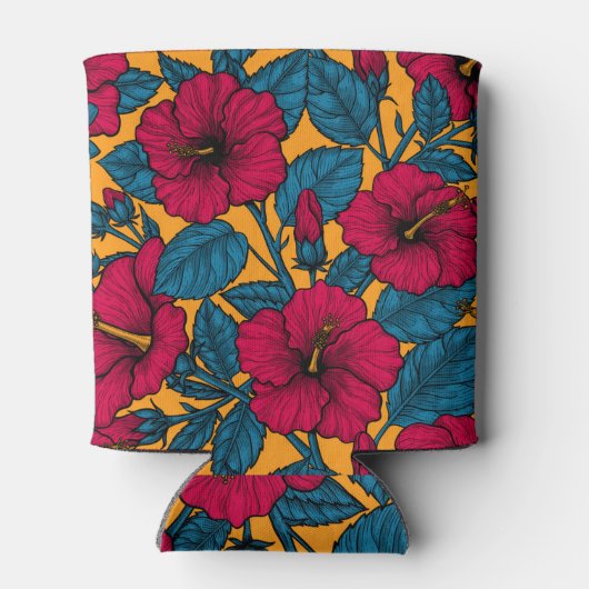 ハイビスカスの花 缶クーラー (裏面)