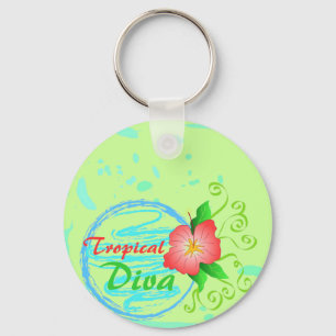 ハイビスカスの花- Keychain キーホルダー