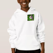 ハイビスカスの赤Tシャツに蝶の長いゼブラ (正面)