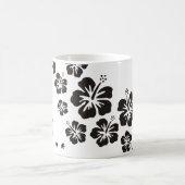 ハイビスカスの開花は黒でゲッコスと コーヒーマグカップ (中央)