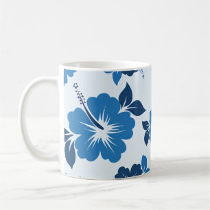 ハイビスカスの青い花 コーヒーマグカップ