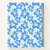 ハイビスカスの青い花 ノートブック (裏面)