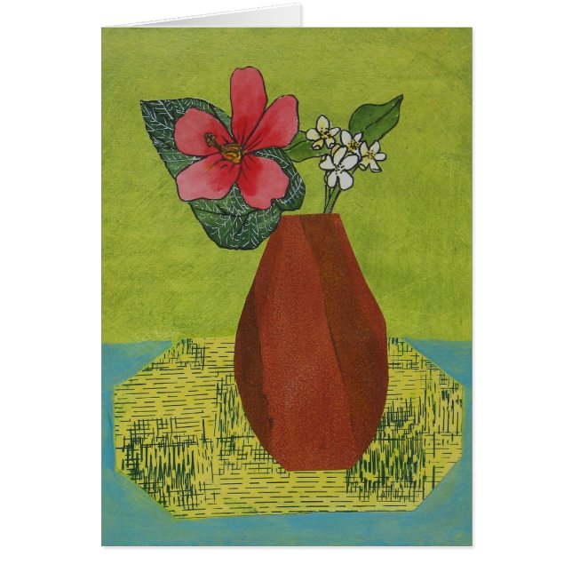 ハイビスカスの静物画 (正面)