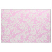 ハイビスカスのPareauのハワイの花の熱帯ピンク ファブリック (ファットクウォーター)