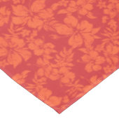 ハイビスカスのPareauの動揺してなハワイアン テーブルクロス (アングル)