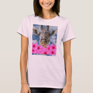 ハイビスカスをかいで下さい Tシャツ