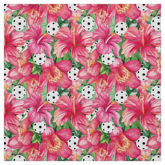 🌺ハイビスカスを使用した熱帯ピックボール ファブリック (見本)