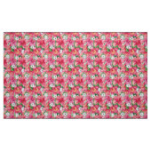 🌺ハイビスカスを使用した熱帯ピックボール ファブリック (ファットクウォーター)