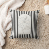 ハイビスカスエレガントフラワーボタニカル クッション (ブランケット)