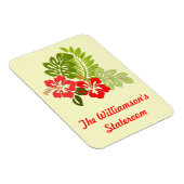 ハイビスカスオンイエローステートルームドアマーカー マグネット (右側)