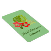 ハイビスカスオングリーンステートルームドアマーカー マグネット (右側)