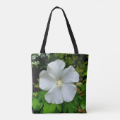 ハイビスカスオールオーバープリントバッグ トートバッグ (裏面)