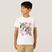 ハイビスカスカメ家族 Tシャツ (正面フル)