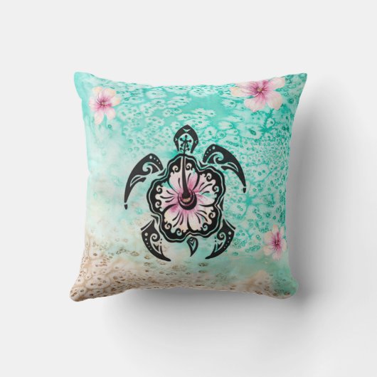 ハイビスカスカメ クッション (裏面)