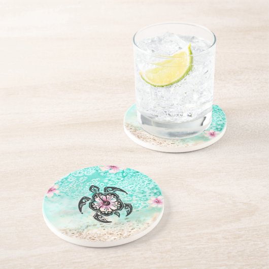 ハイビスカスカメ コースター (側面)