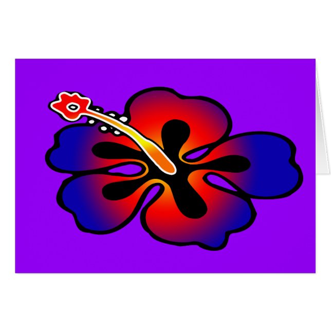 ハイビスカスカード (正面横)