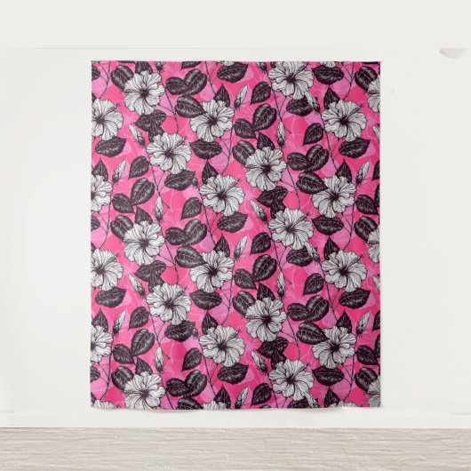 ハイビスカスガーデン2 タペストリー (正面)