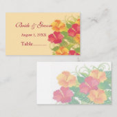 ハイビスカスガーデン~シーティングカード プレイスカード (正面/裏面)