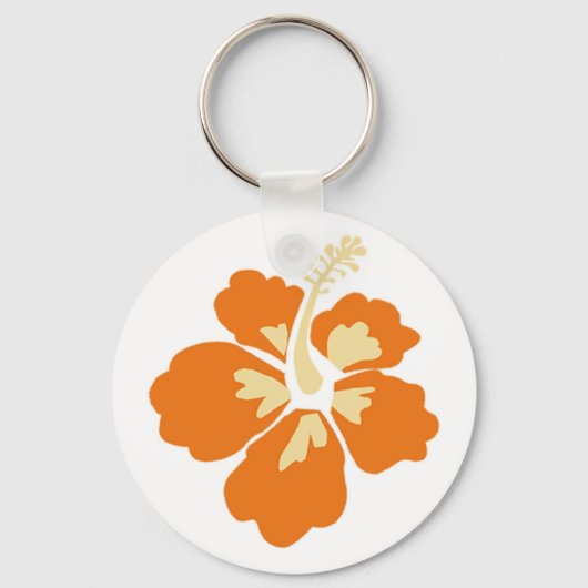 ハイビスカスキーチェーン キーホルダー (正面)