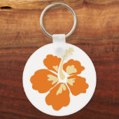ハイビスカスキーチェーン キーホルダー (正面)