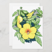 ハイビスカスグリーティングカード シーズンカード (正面/裏面)