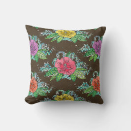 ハイビスカスサーフコーヒー クッション