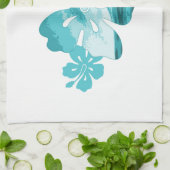 ハイビスカスサーフスタイル キッチンタオル (折り畳み)