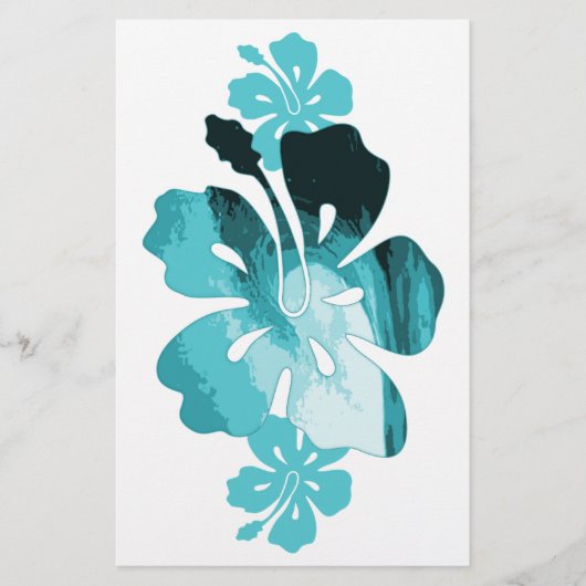 ハイビスカスサーフスタイル 便箋 (正面)